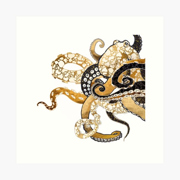 Item preview, Metallic Octopus designed and sold by spacefrogdesign.