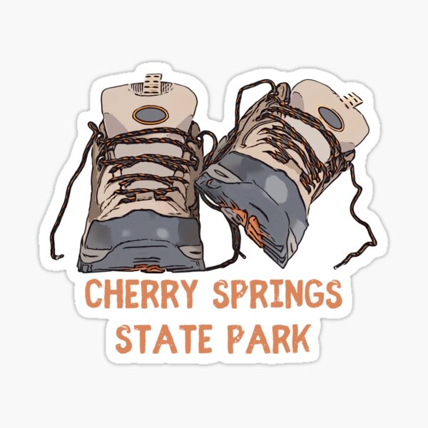 Cherry Springs State Park Wanderschuhe Sticker