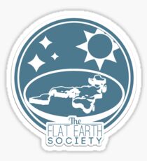 Flat Earth Society Logo Sticker