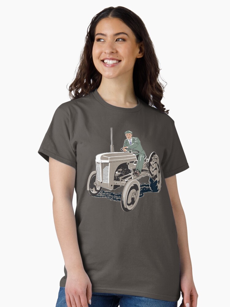 Thumbnail 1 of 7, Classic T-Shirt, Ferguson on his Fergie; TE20 / TO20. Harry Ferguson's finest machine designed and sold by Bigs66.
