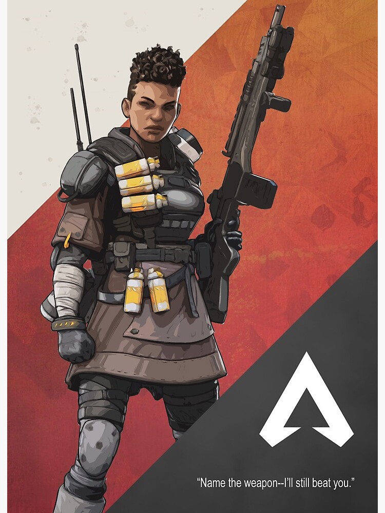 Apex Legends Bangalore Cutout Character Poster Art Board Print By Gemini Phoenix Redbubble