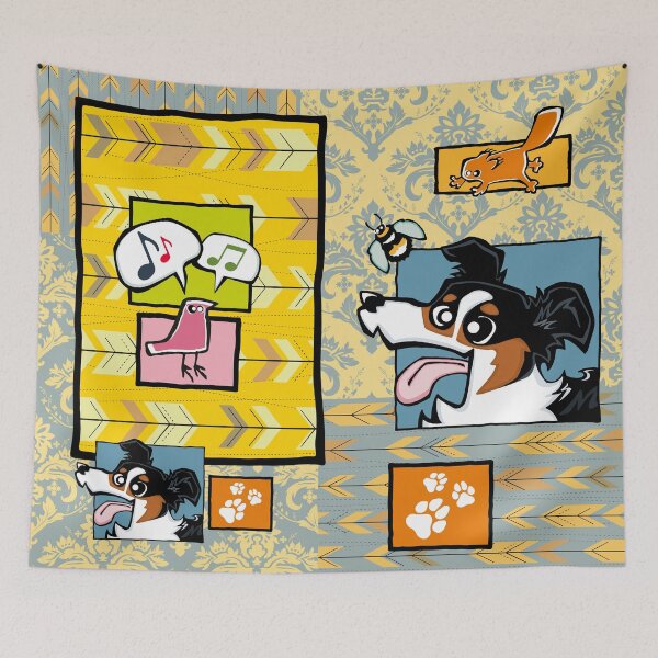 Item preview, Border Collie - Tricolour (Collage) designed and sold by TheChicken.