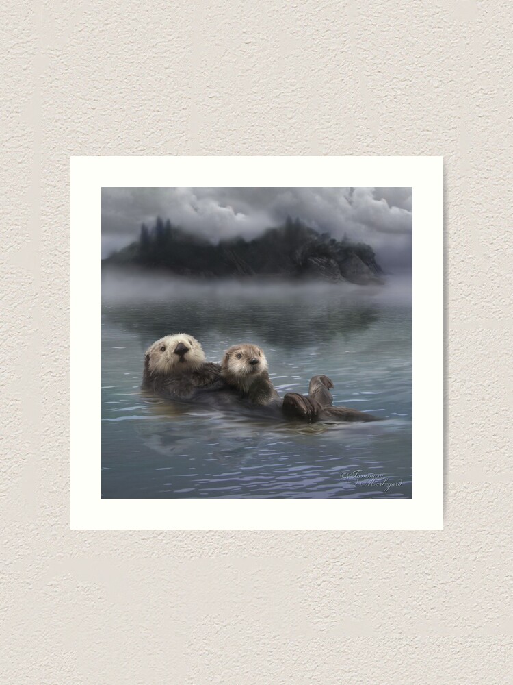 Alternate view of Spirit Otter Art Print