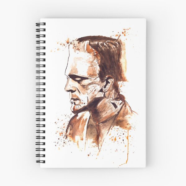 Artikelvorschau, Frankenstein-Aquarell entworfen und verkauft von Beau Singer.