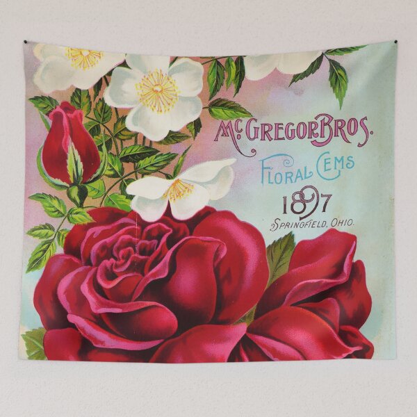 Item preview, Vintage Roses Floral Gems 1897 designed and sold by Vicky Brago-Mitchell®.