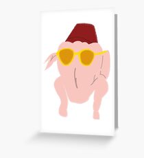 turkey head monica Greeting Card