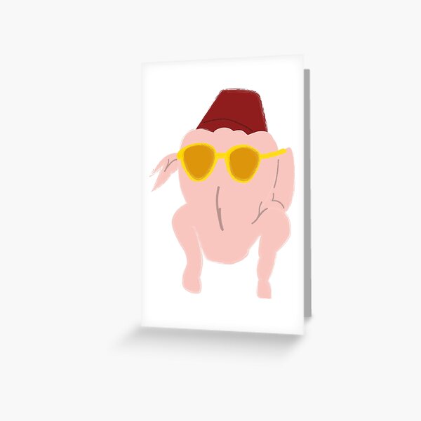 turkey head monica Greeting Card