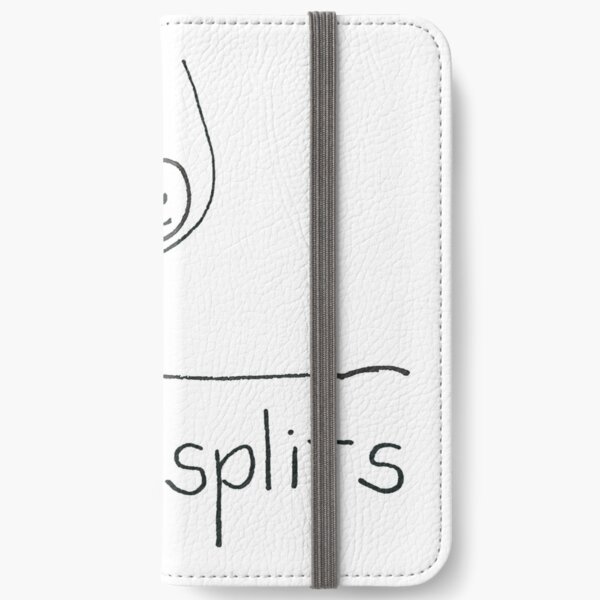 I am Splits - Stick Figure Series iPhone Wallet