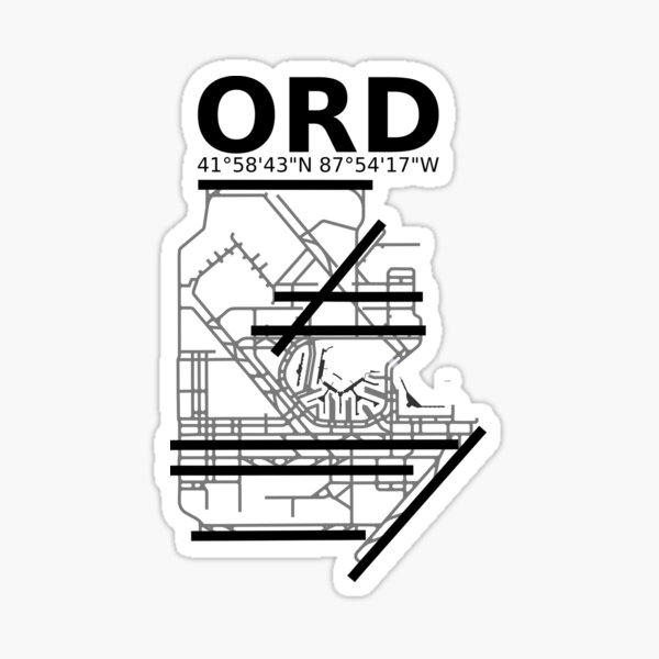 Chicago Airport Sticker