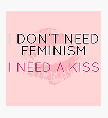 Feminismus Kiss off Fotodruck