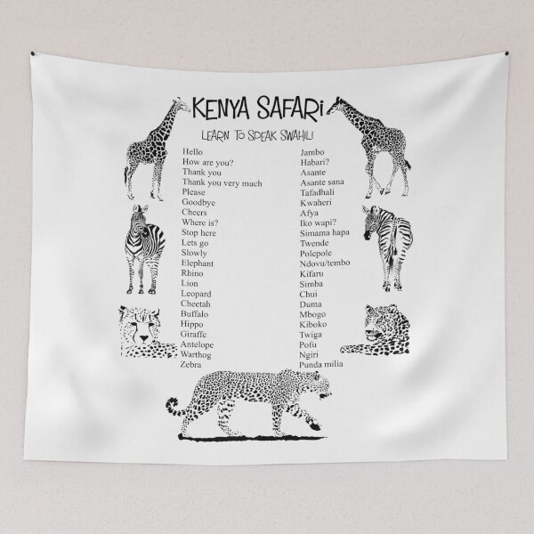 Item preview, Kenya Safari Language aid designed and sold by Fozzyartsales.