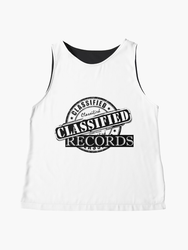 Sleeveless Top, Classified Records Stamp Logo designed and sold by Classified619