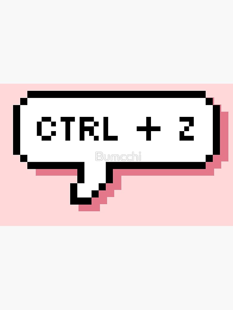 CTRL + Z - Pixel Speech Bubble - (Pink) by Bumcchi