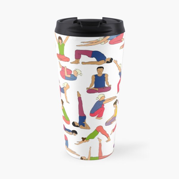 Yoga Poses collection Travel Coffee Mug