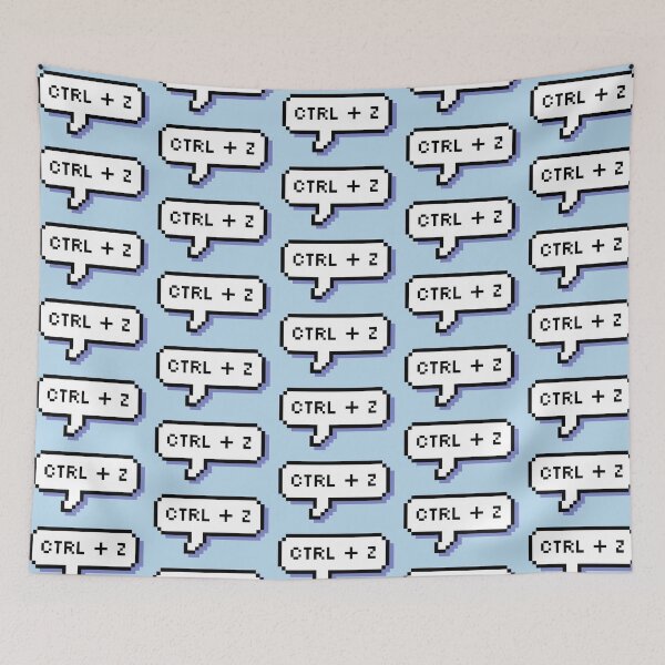 Item preview, CTRL + Z - Pixel Speech Bubble - (Blue) designed and sold by Bumcchi.