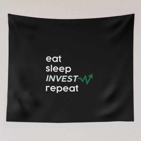 Item preview, Eat Sleep Invest Repeat stock finance gift idea designed and sold by NeXore.