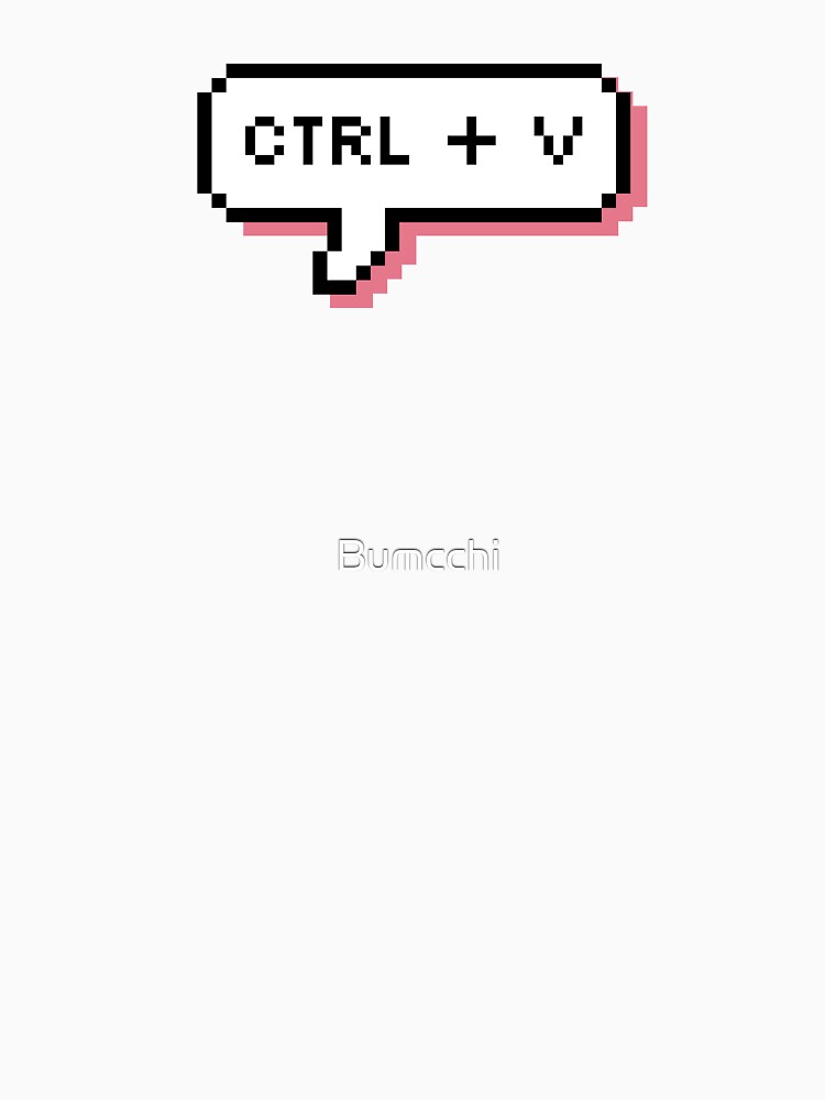CTRL + V - Pixel Speech Bubble - (Pink) by Bumcchi