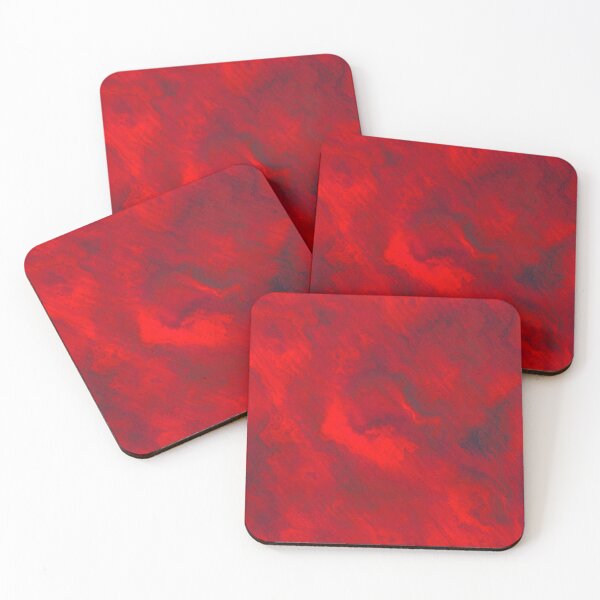 Item preview, Carmine Color Marble Painting designed and sold by Kolinnaprint.