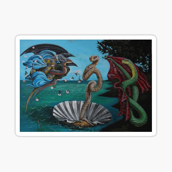 Birth of Snake Venus Sticker