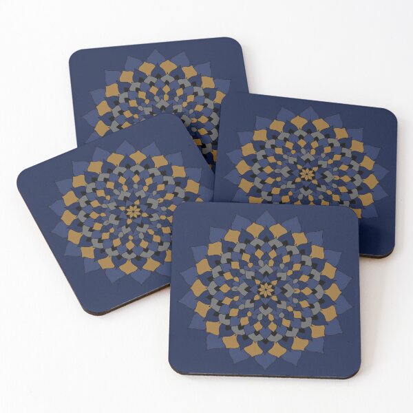 Item preview, Blue and Bronze Floral Mandala designed and sold by Elvira Draat.
