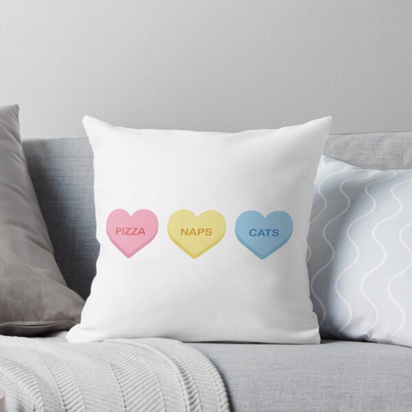 Item preview, Candy hearts - Pizza, Naps, Cats designed and sold by Isabelle-Anne.