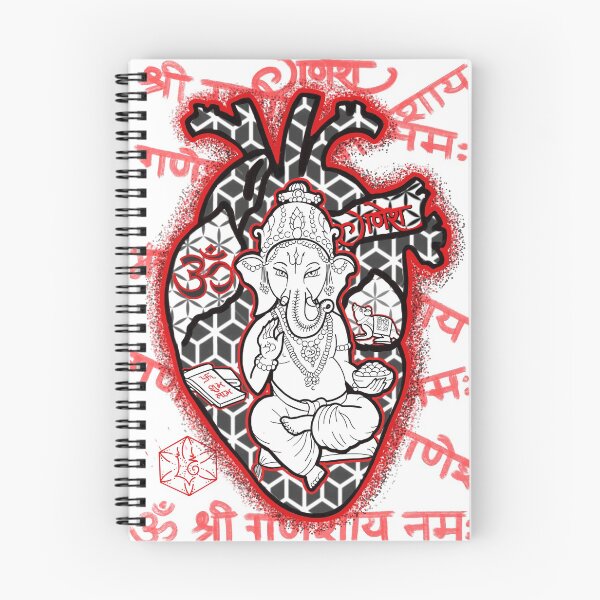 Item preview, Ganesh Sacred Geometry Heart  ❤️  designed and sold by LuliTattoo.