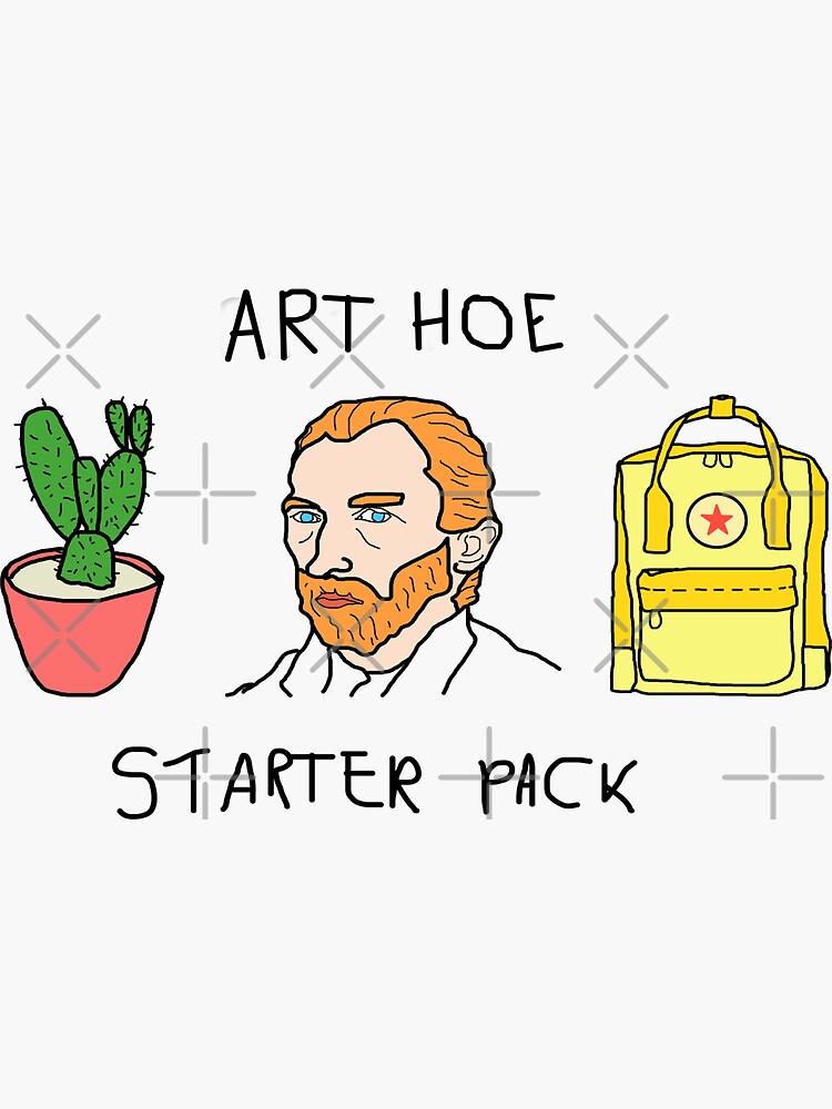 "Art Hoe Starter Pack" Sticker for Sale by Hyperuranios Redbubble