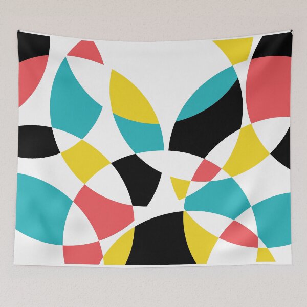 Item preview, Colorful, vibrant, modern, playful, trendy, unique illustration art with circular geometric shapes designed and sold by theendup.