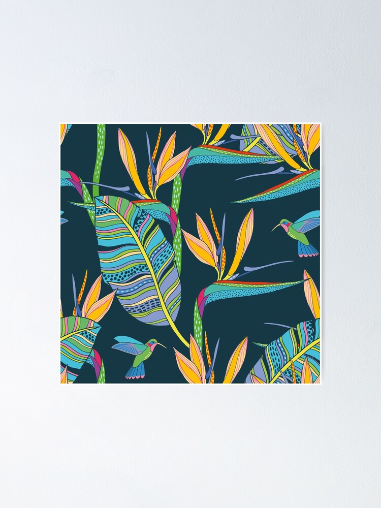 Alternate view of Bohemian Birds of Paradise Poster