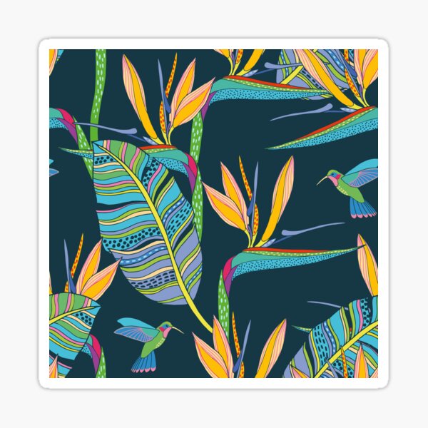Bohemian Birds of Paradise Sticker