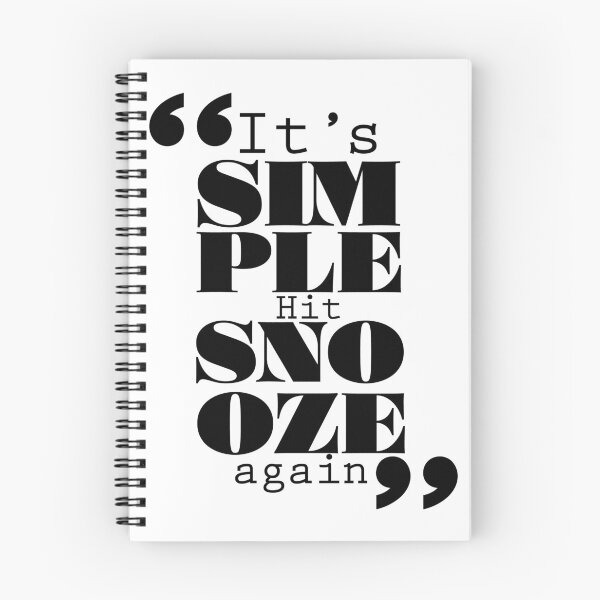 Item preview, It's Simple: Hit Snooze Again designed and sold by Forbidden Fig  Leaf.