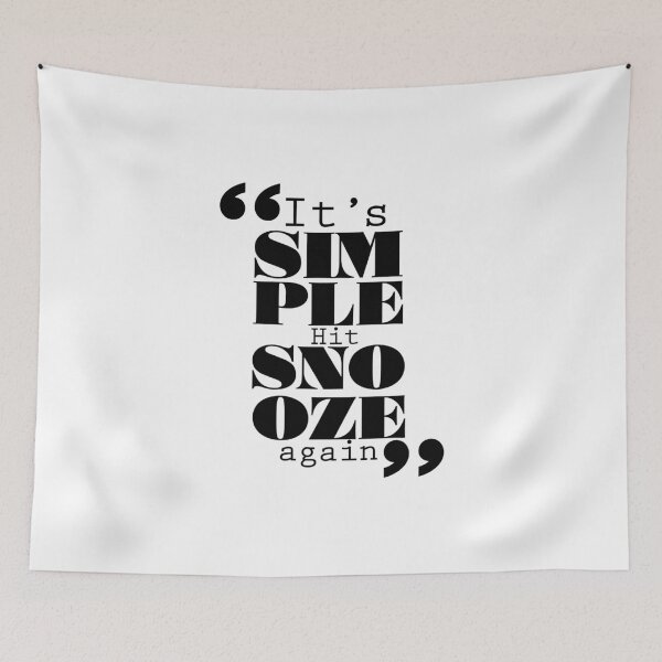 Item preview, It's Simple: Hit Snooze Again designed and sold by Forbidden Fig  Leaf.
