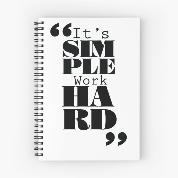 Item preview, It's Simple: Work Hard designed and sold by Forbidden Fig  Leaf.