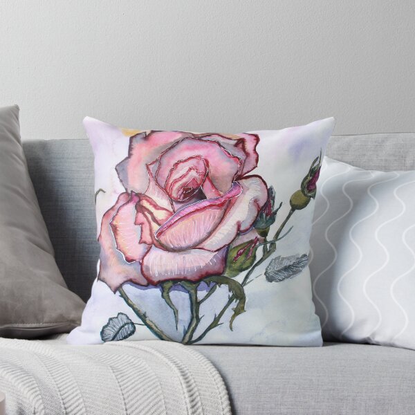 Item preview, "The Rose" hand painted watercolour illustration designed and sold by ArtIssa.