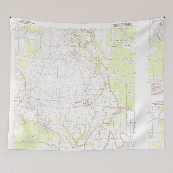 Item preview, USGS TOPO Map Louisiana LA Marksville South 332720 1982 24000 designed and sold by WetdryvacRB01.