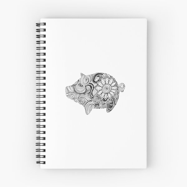 Item preview, Zentangle Pig designed and sold by Zen's Doodles.