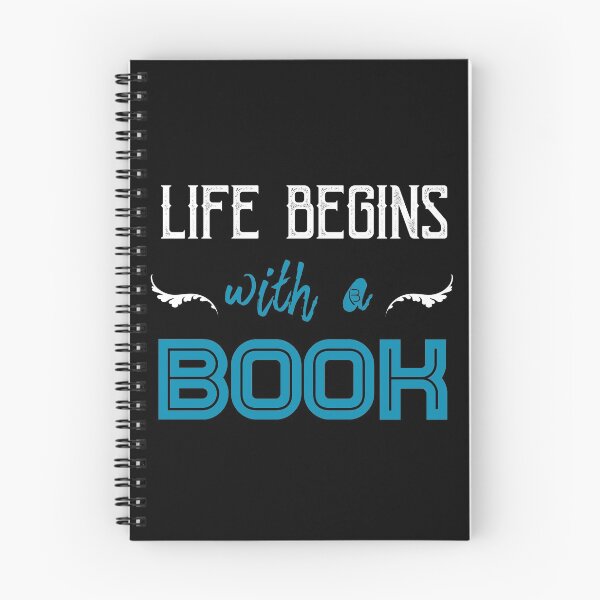 Item preview, Life begins with a book | bookrebels | book lover | bookworm | reading | reader designed and sold by Bookrebels.