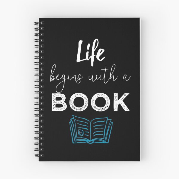 Item preview, Life begins with a book | bookrebels | book lover | bookworm | reading | reader designed and sold by Bookrebels.