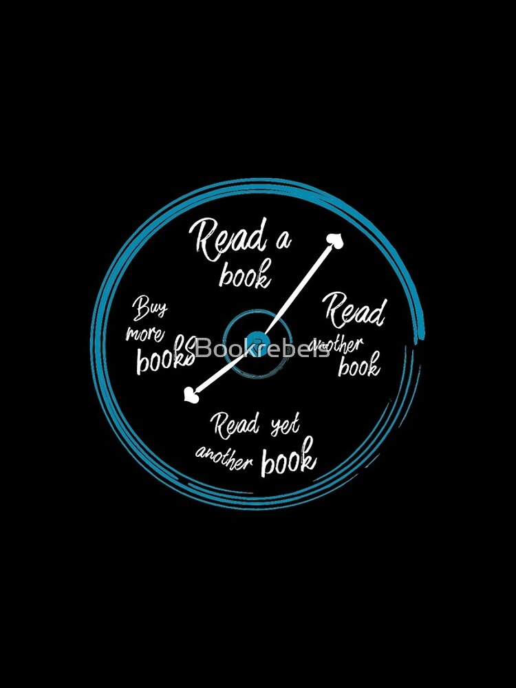 "Wall clock read a book bookrebels reading bookworm alarm