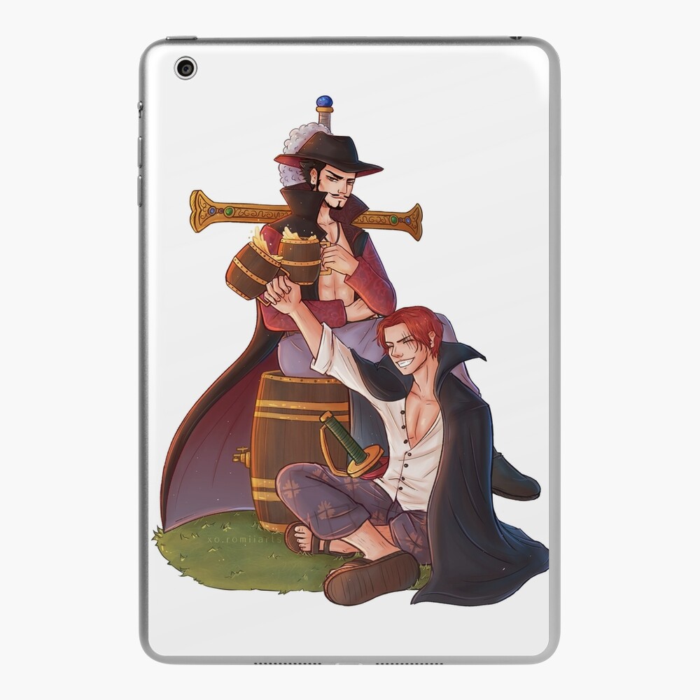 Dracule Mihawk - One Piece v.3 color version iPad Case & Skin for