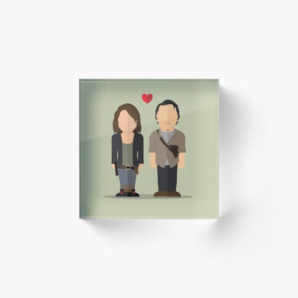 Glenn & Maggie TWD Acrylic Block