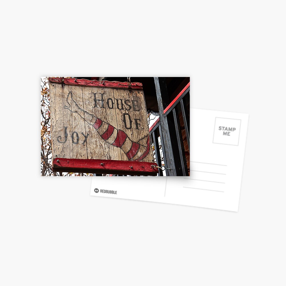 "House of Joy (Jerome, AZ)" Postcard for Sale by pixelchaser Redbubble