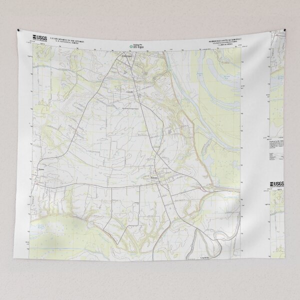 Item preview, USGS TOPO Map Louisiana LA Marksville South 20120405 TM designed and sold by WetdryvacRB01.