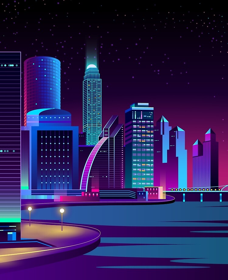 Vaporwave City Wallpaper