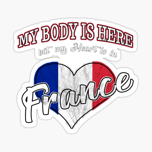 Aperçu de l'œuvre  Mon corps est ici mais mon cœur est en France créée et vendue par T UNIQUE.