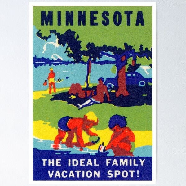 Item preview, 1940 Minnesota, Ideal Vacation Spot designed and sold by historicimage.