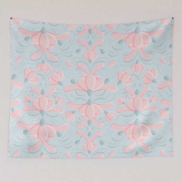 Item preview, Fantasy floral seamless pattern designed and sold by P-draws.