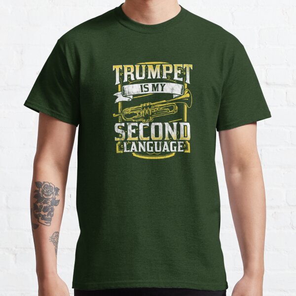 Trumpet Heartbeat Trumpet Player Band Gift' Men's 50/50 T-Shirt