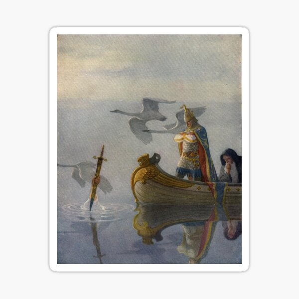 Artikel-Vorschau von König Arthur erhält Excalibur (N.C. Wyeth), designt und verkauft von PZAndrews.