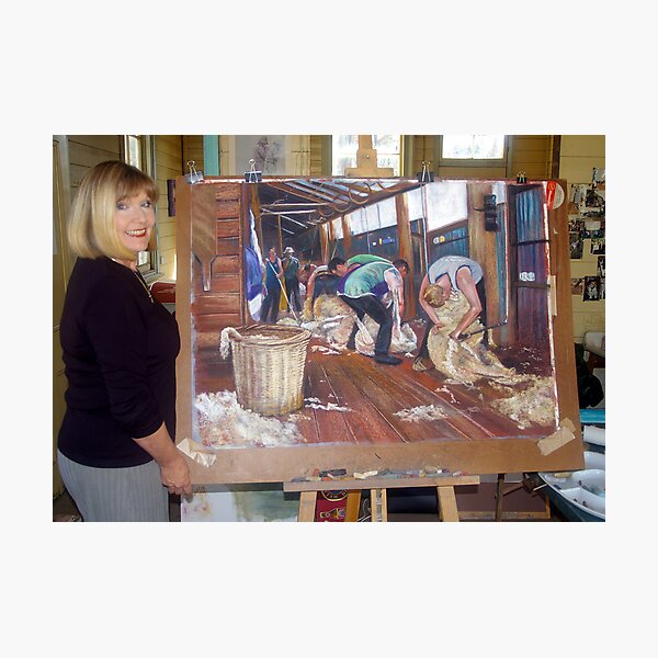 The Artist and the Painting - The Tarcombe Clip Photographic Print